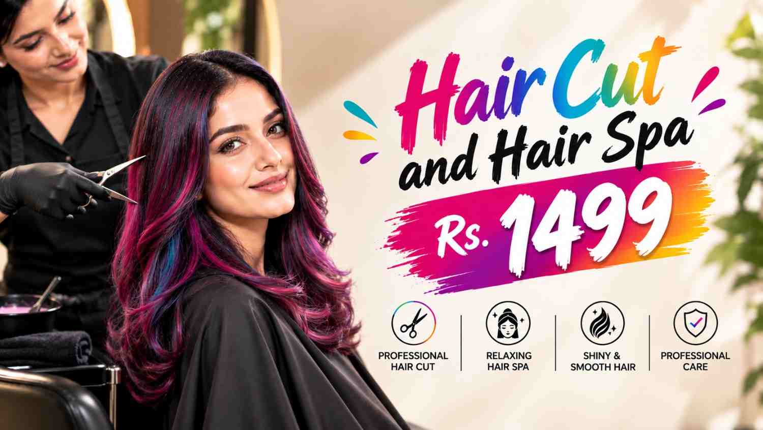 Hair Cut and Hair Spa